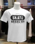 skate boarding white tshirt 2