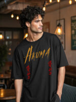 AKUMA BLACK OVERSIZED TSHIRT 0