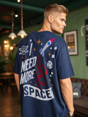 Space - Mens Oversized Tshirt
