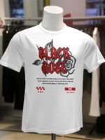 BLACK ROSE WOMENS OVERSIZED TSHIRT