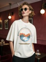 MOUNTAIN EXPLORE WOMENS OVERSIZED TSHIRT 1