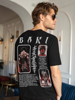 Baki Hanma - Mens Oversized Anime Tshirt