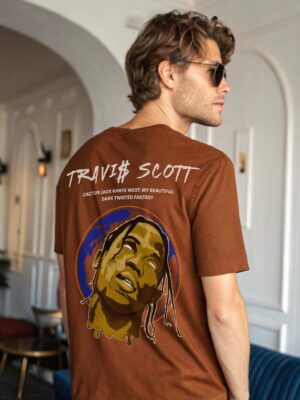 Travis Scott - Mens Oversized (Rust) Tshirt