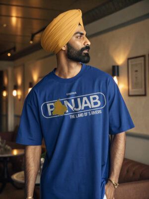 Panjab 5 Rivers - Mens Oversized Tshirt